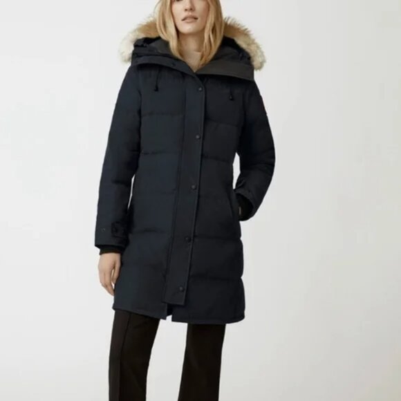 New Canada Goose Shelburne fur trim quilted puffer jacket - Picture 1 of 16